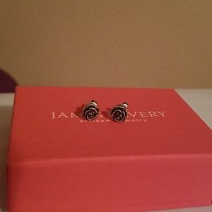 James Avery Rose earrings